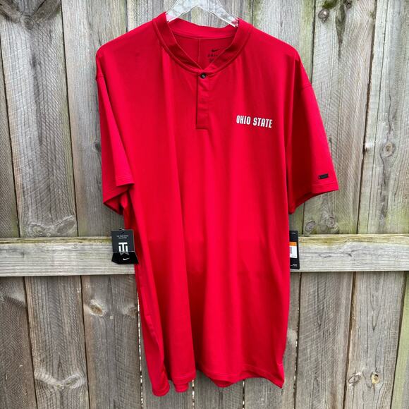 Nike Ohio State Shirt Golf Standard Fit Buckeyes Tiger Woods Collection XXL NWT - Picture 1 of 11